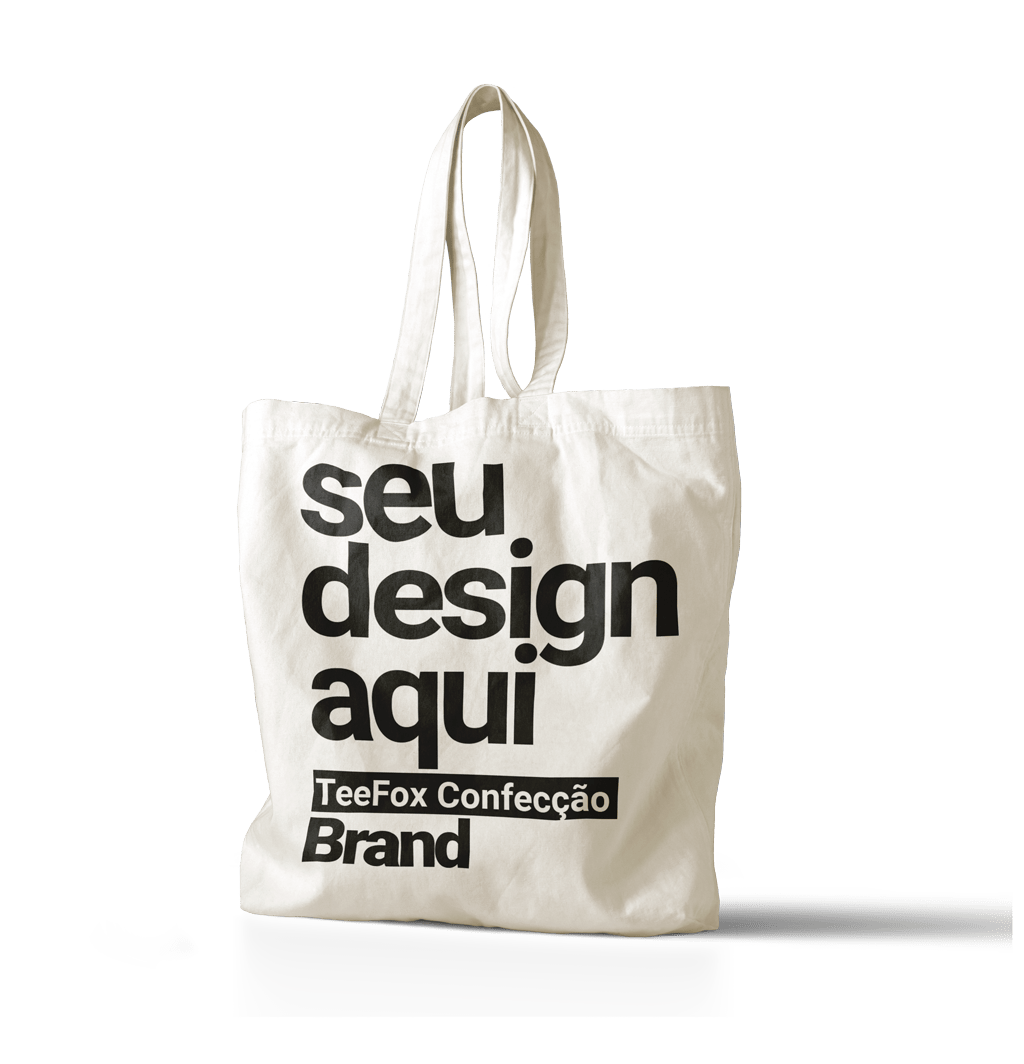 Sacola Ecobag Grande 100% Algodão Cru - Consciência